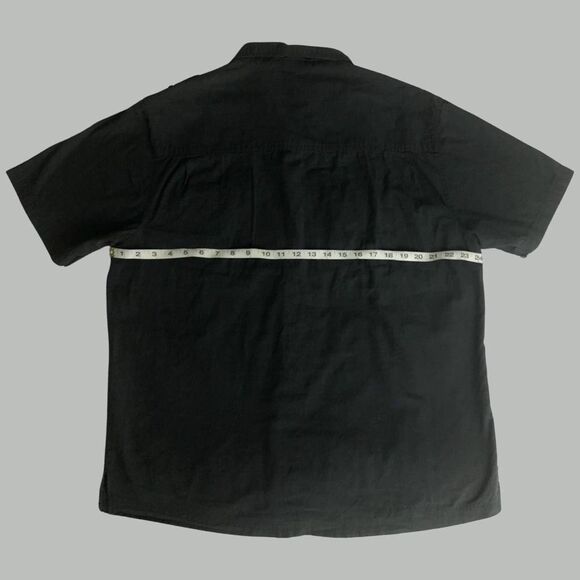 ENYCE Men’s Shirt XL Short Sleeve Buttons Gray - Picture 3 of 9